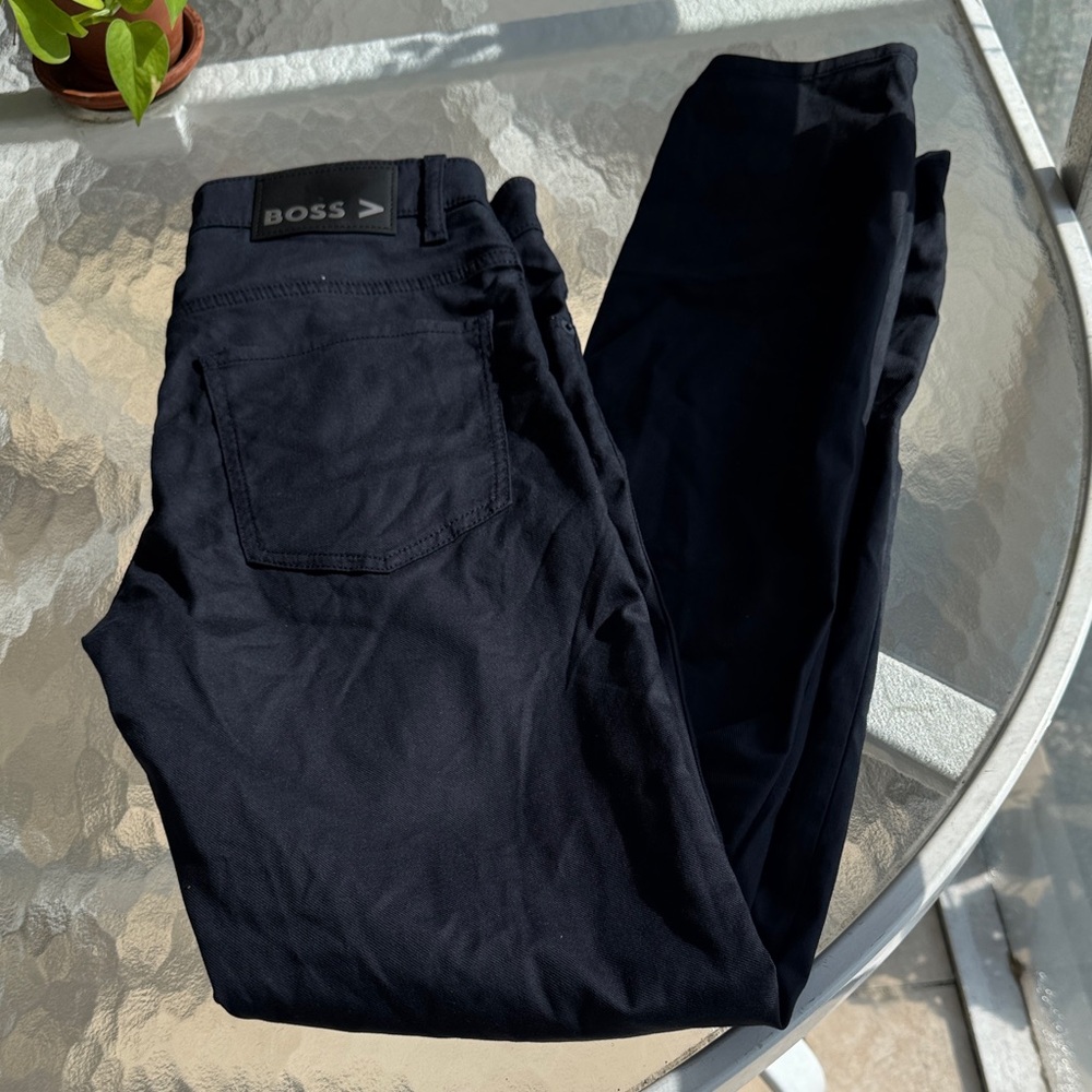 BOSS Men's Dark Blue Skinny Jeans